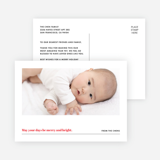 Slideshow Holiday Cards - Red