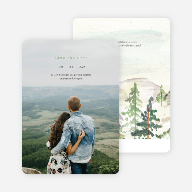Tahoe Inspired Save the Date Cards - Multi