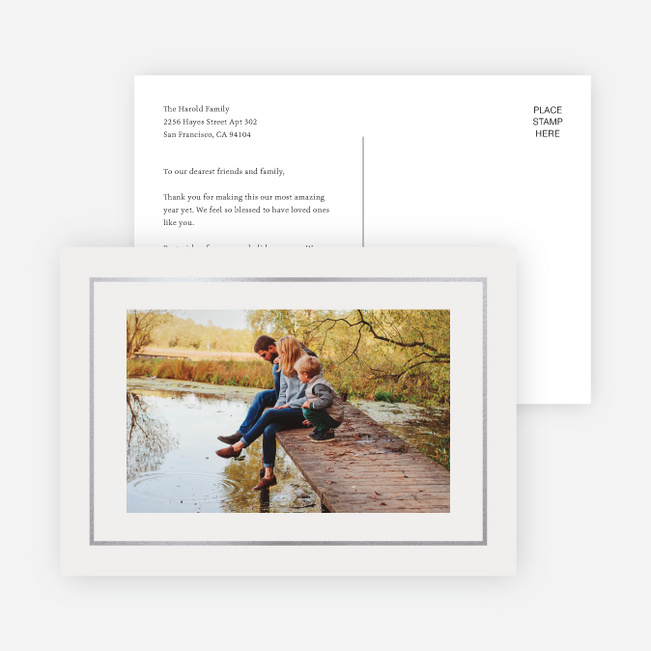 Foil but Sweet Holiday Cards - Gray