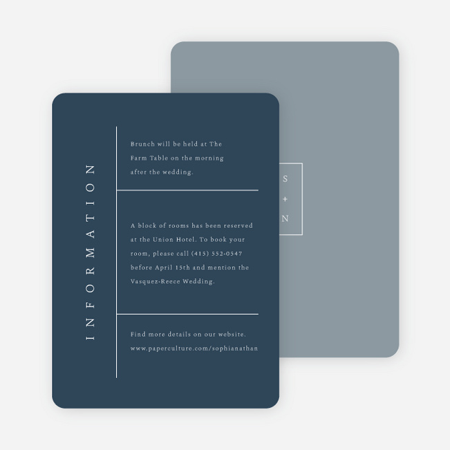 Grid Invitation Classic Grid Wedding Invitation Suites | Paper Culture