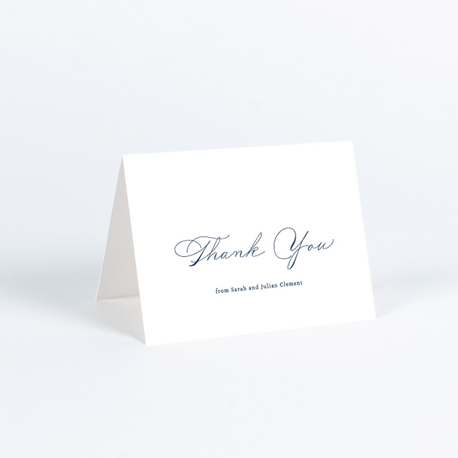 A Classy Affair Wedding Thank You Cards - Blue