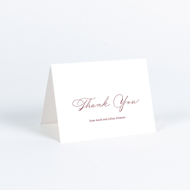 A Classy Affair Wedding Thank You Cards - Red