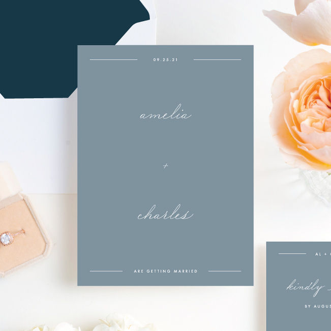 Grand Statement Wedding Invitation Suites - Blue