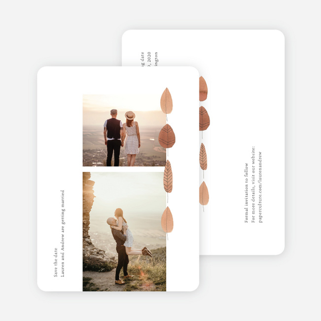 Autumn Details Save the Date Cards - Multi