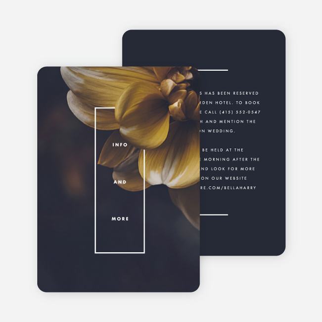 Eternal Happiness Wedding Information Cards - Multi