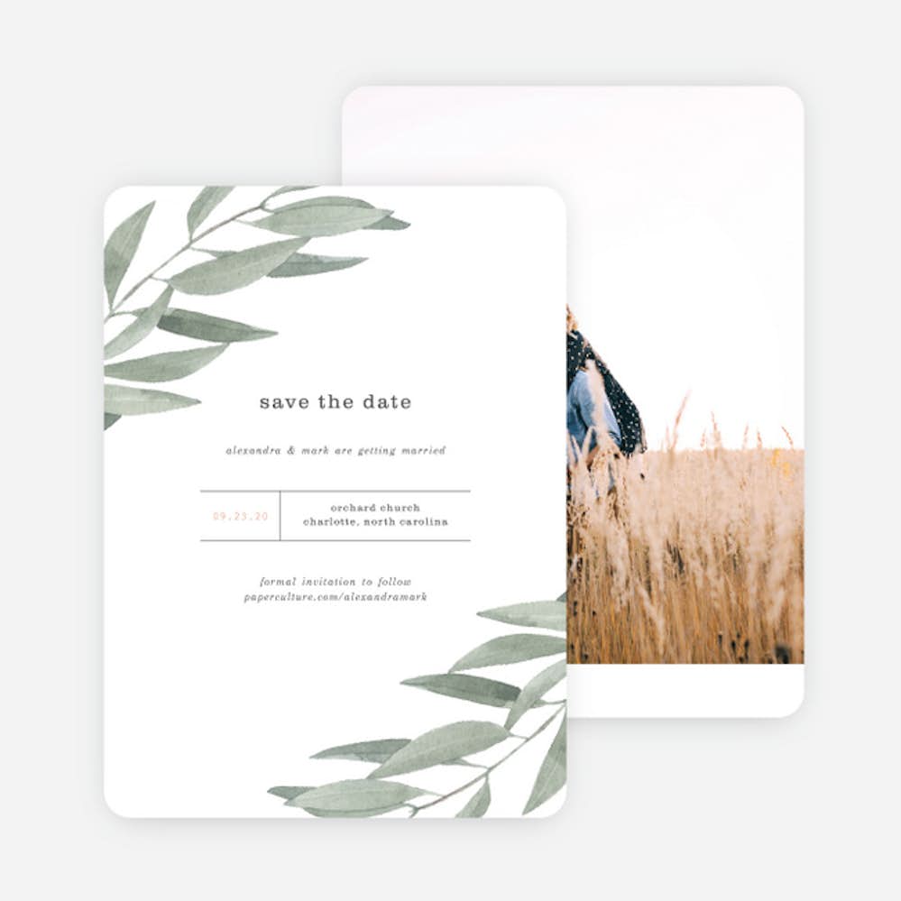 Olive You Save the Date Cards