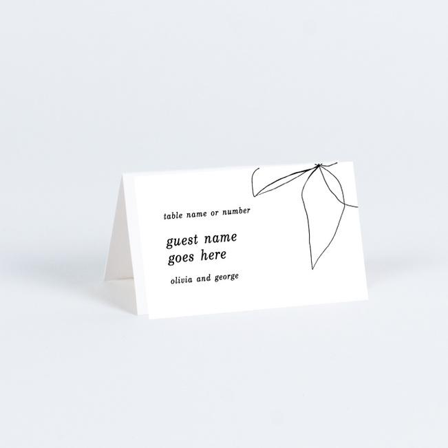 Delicate Details Wedding Name Cards & Place Cards - White