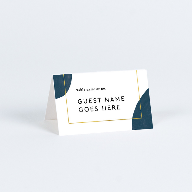 Artistic Spots Wedding Name Cards & Place Cards - Yellow