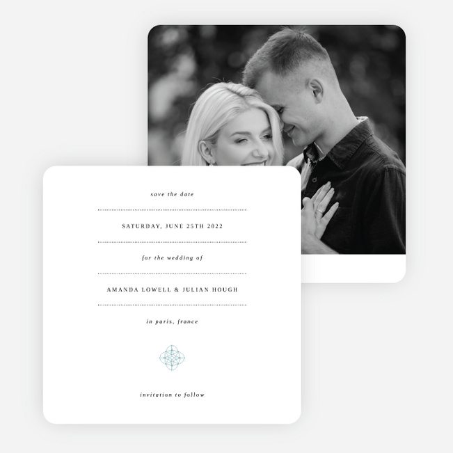 Guiding Love Save the Date Cards - Green