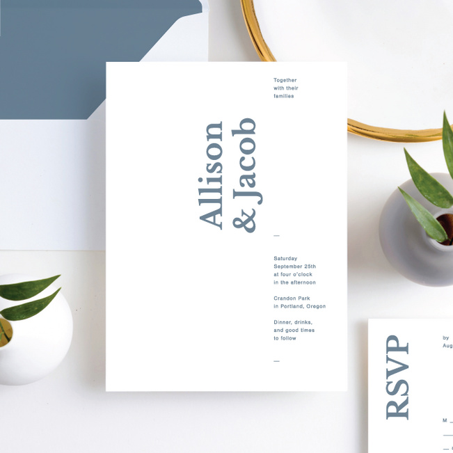 Novel Idea Wedding Invitation Suites - Blue