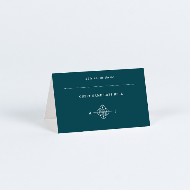 Guiding Love Wedding Name Cards & Place Cards - Green