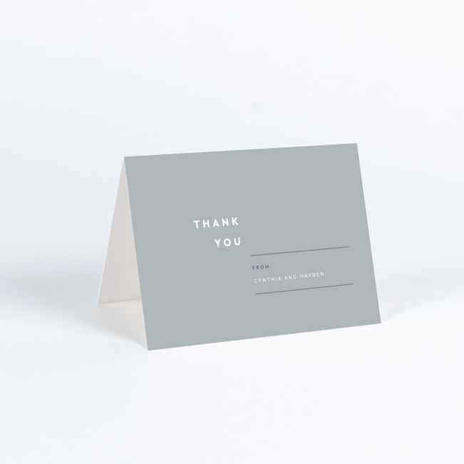 Perfectly Balanced Wedding Thank You Cards - Blue