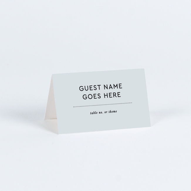 Headline Act Wedding Name Cards & Place Cards - Blue