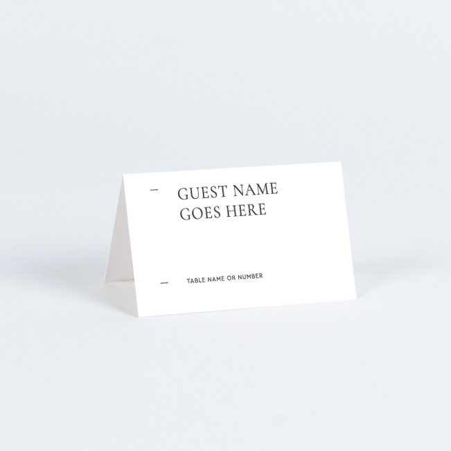Marvelous Moment Wedding Name Cards & Place Cards - White