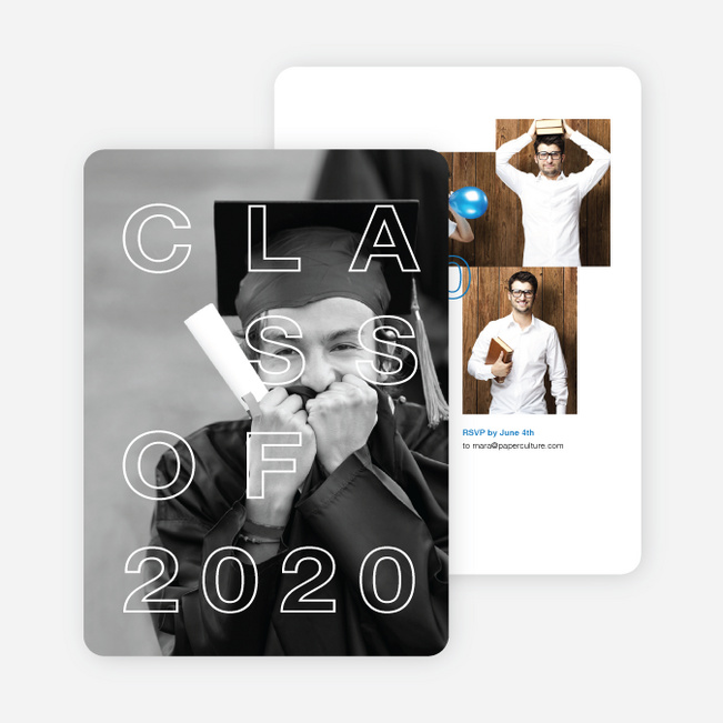 Classy Graduation Announcements Paper Culture