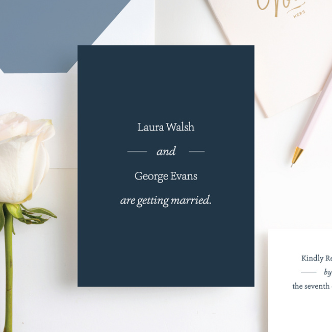 Story Beginnings Wedding Invitation Suites - Blue