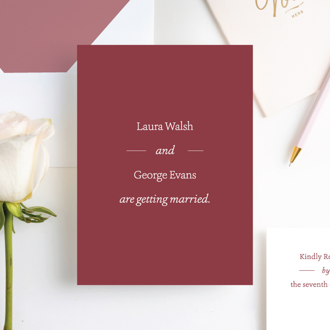 Story Beginnings Wedding Invitation Suites - Red