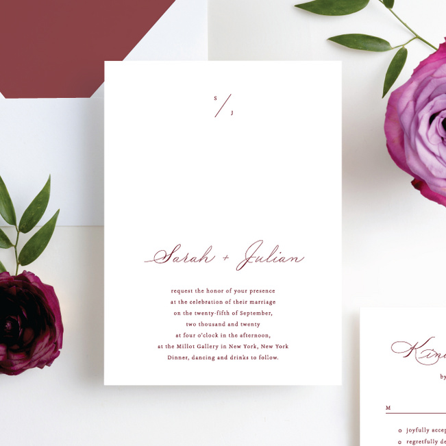 A Classy Affair Wedding Invitation Suites - Red