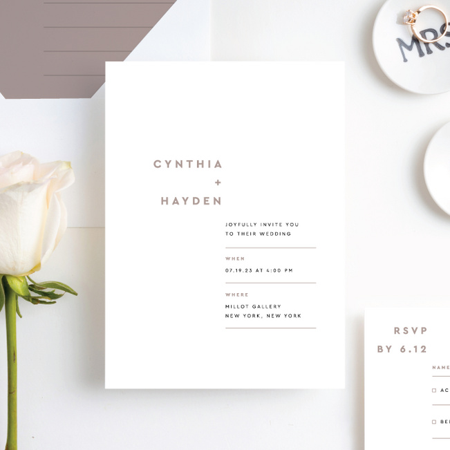 Perfectly Balanced Wedding Invitation Suites - Brown