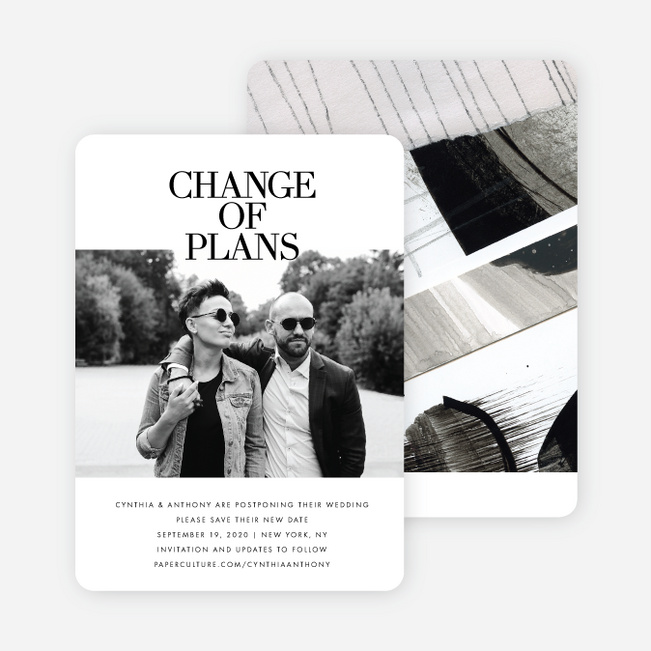Dramatic Flair Change of Plans Cards - Black