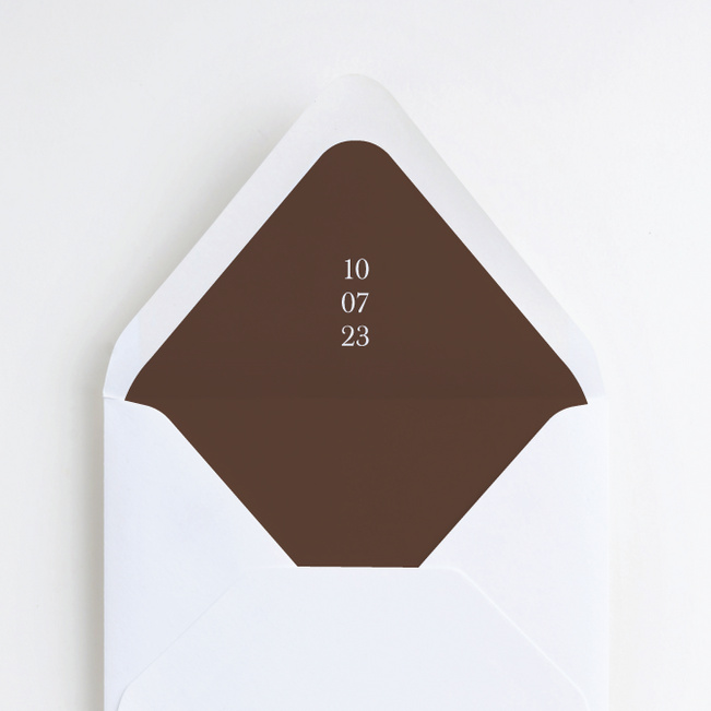 All is Clear Wedding Envelope Liners - Brown