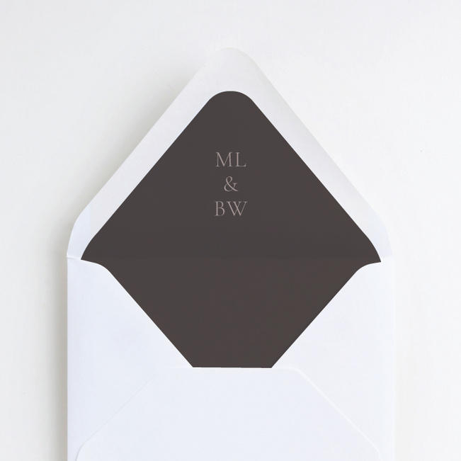 Artisanal Vibes Wedding Envelope Liners - Gray