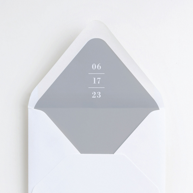 Truly Sublime Wedding Envelope Liners - Gray