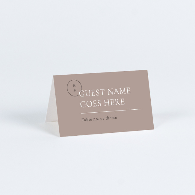 Artisanal Vibes Wedding Name Cards & Place Cards - Gray