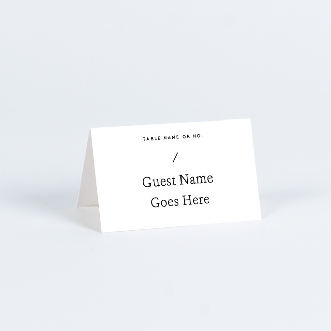 Beautiful Beginning Wedding Name Cards & Place Cards - White