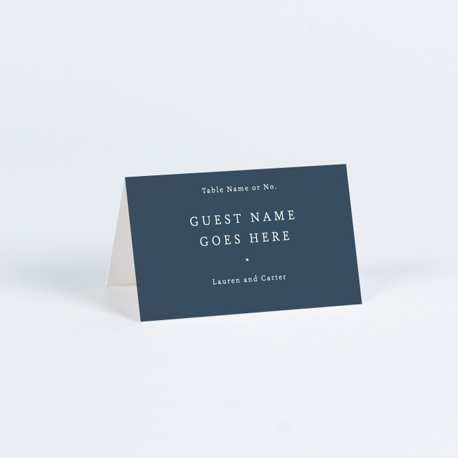 Devotion Wedding Name Cards & Place Cards - Blue