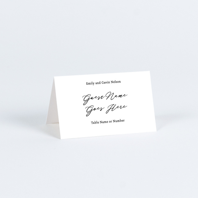 Sincerity Wedding Name Cards & Place Cards - White