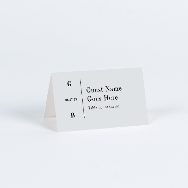 Truly Sublime Wedding Name Cards & Place Cards - Gray