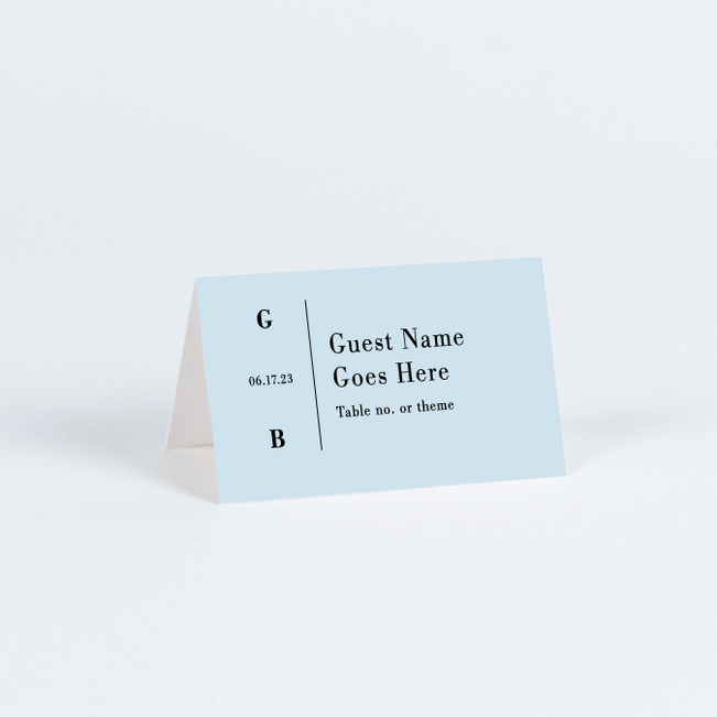 Truly Sublime Wedding Name Cards & Place Cards - Blue