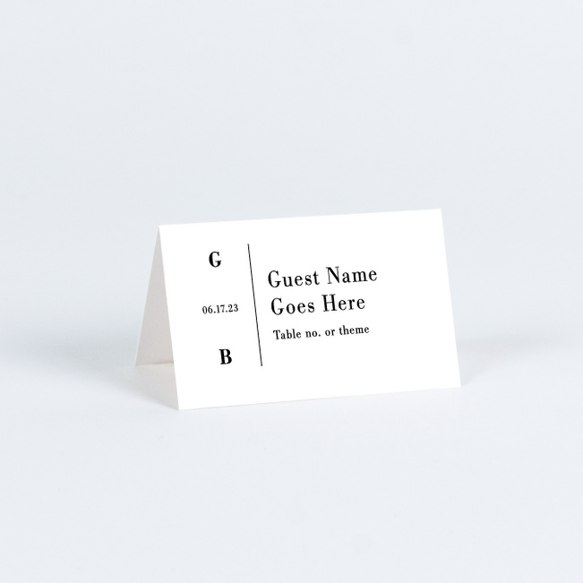 Truly Sublime Wedding Name Cards & Place Cards - White