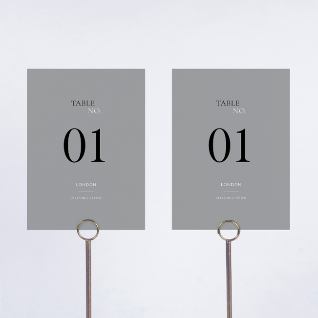 All that Matters Wedding Table Cards - Gray