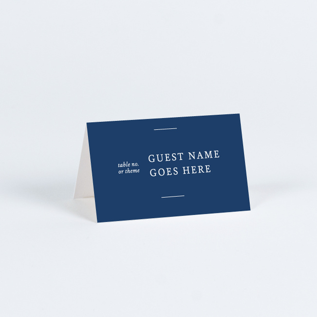 Road to Happiness Wedding Name Cards & Place Cards - Blue