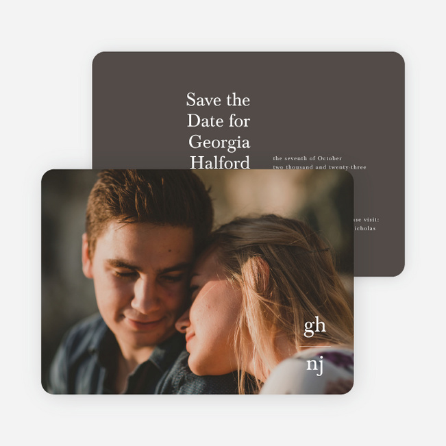 All is Clear Save the Date Cards - Beige