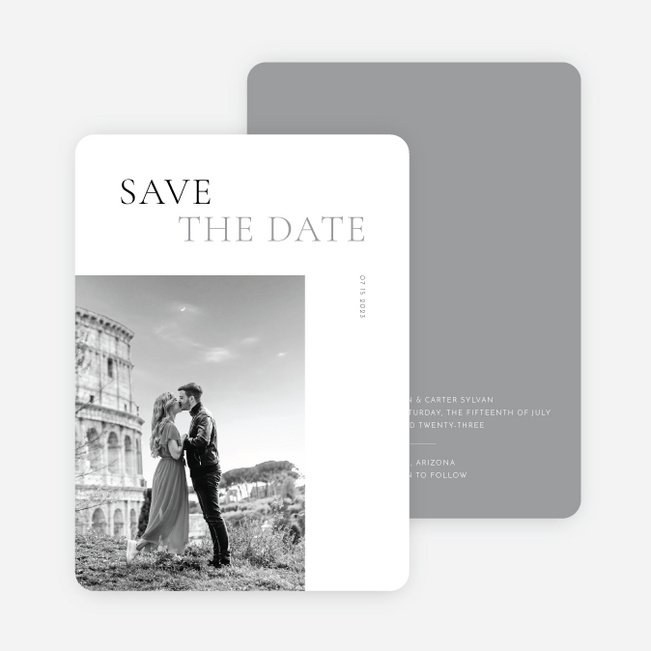 All that Matters Save the Date Cards - Gray