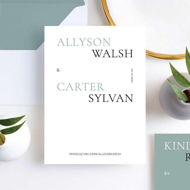 All that Matters Wedding Invitation Suites - Green