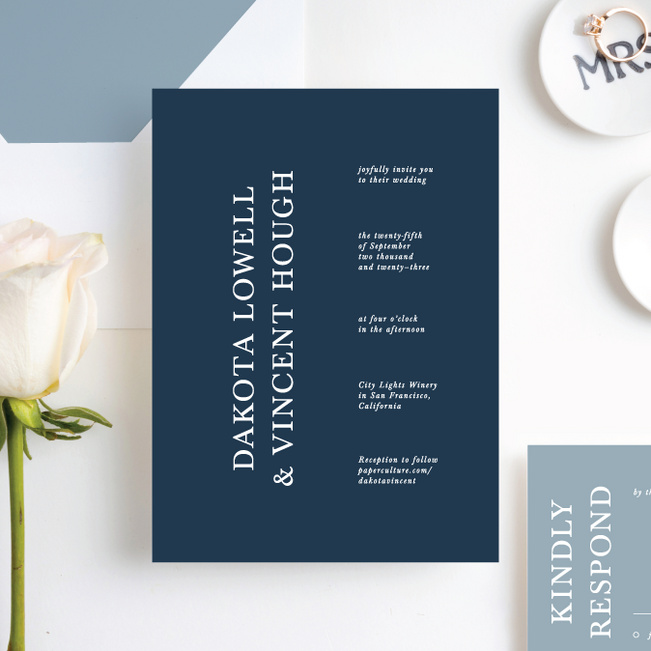 Emerging Union Wedding Invitation Suites - Blue