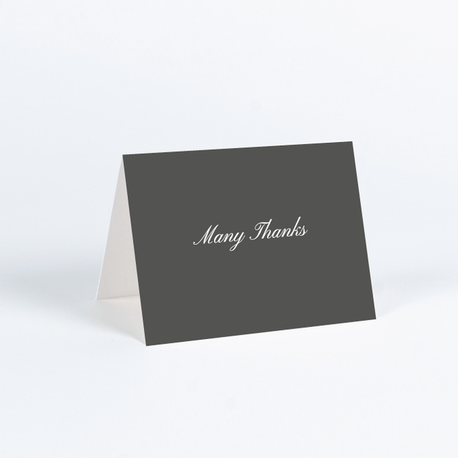Lovely Classic Wedding Thank You Cards - Gray