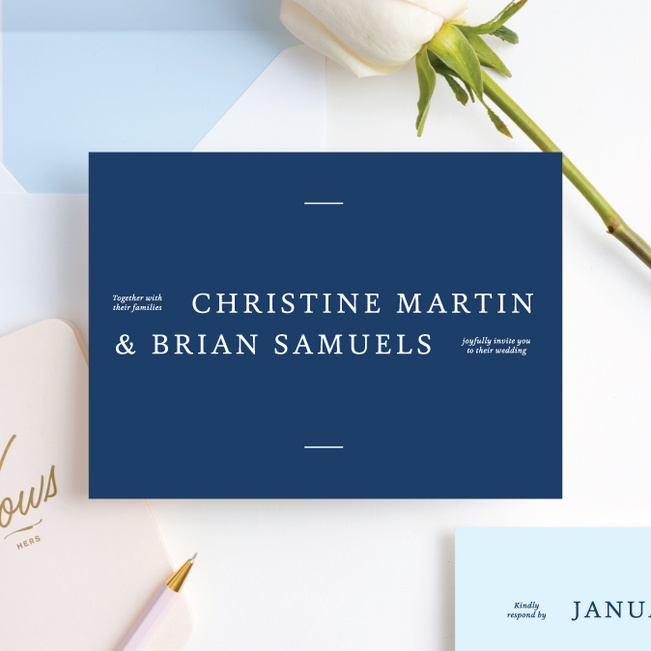 Road to Happiness Wedding Invitation Suites - Blue