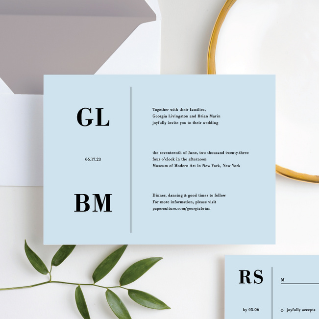 Truly Sublime Wedding Invitation Suites - Blue