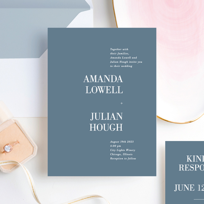 Two to Tango Wedding Invitation Suites - Blue