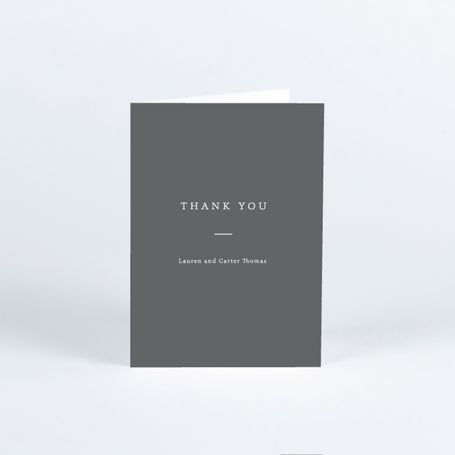 Devotion Wedding Thank You Cards - Gray