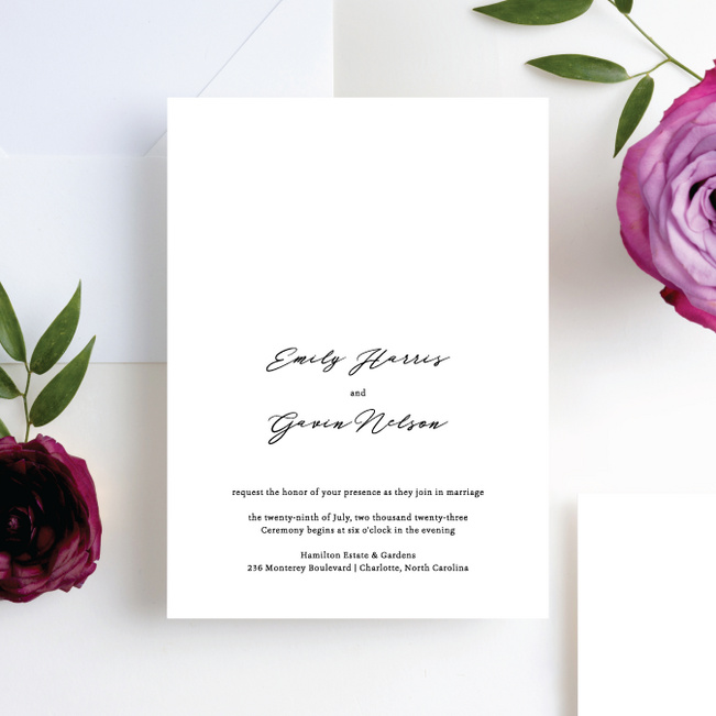 Sincerity Wedding Invitation Suites - White