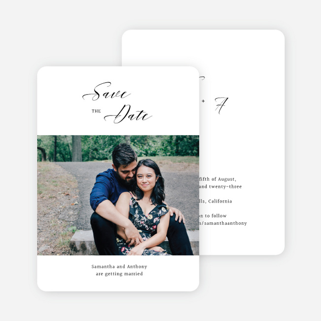 Openness Save the Date Cards - White