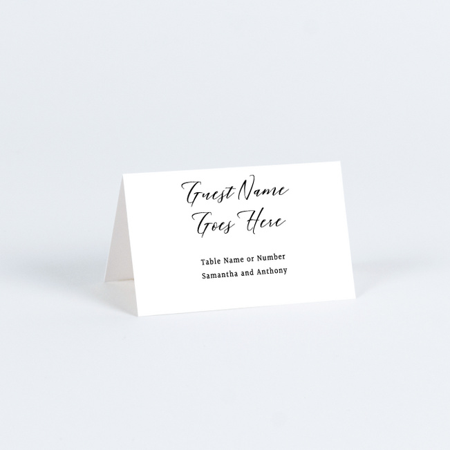 Openness Wedding Name Cards & Place Cards - White