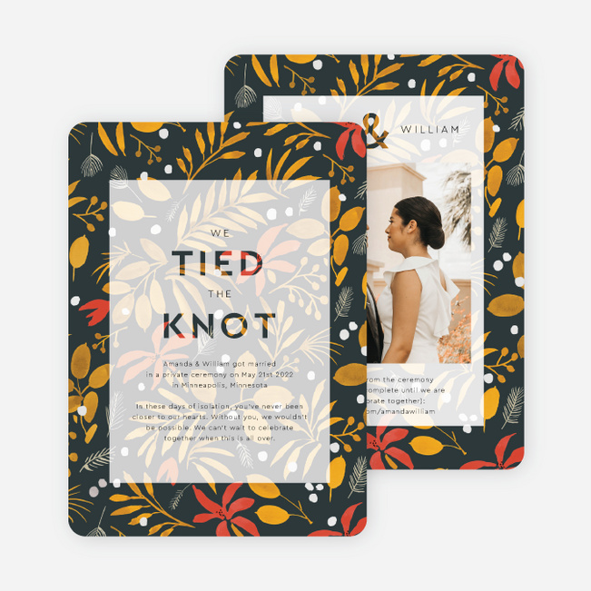 Fall in Love Wedding Announcements - Multi