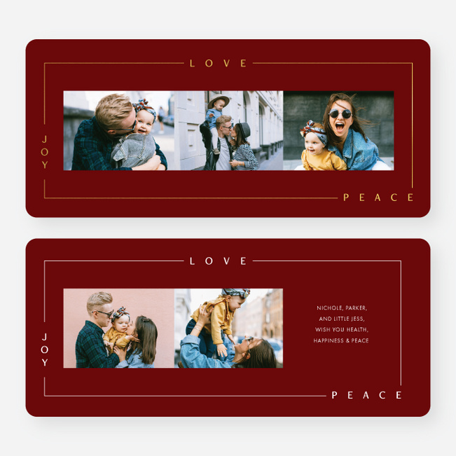 All Connected Multi Photo Holiday Cards - Yellow